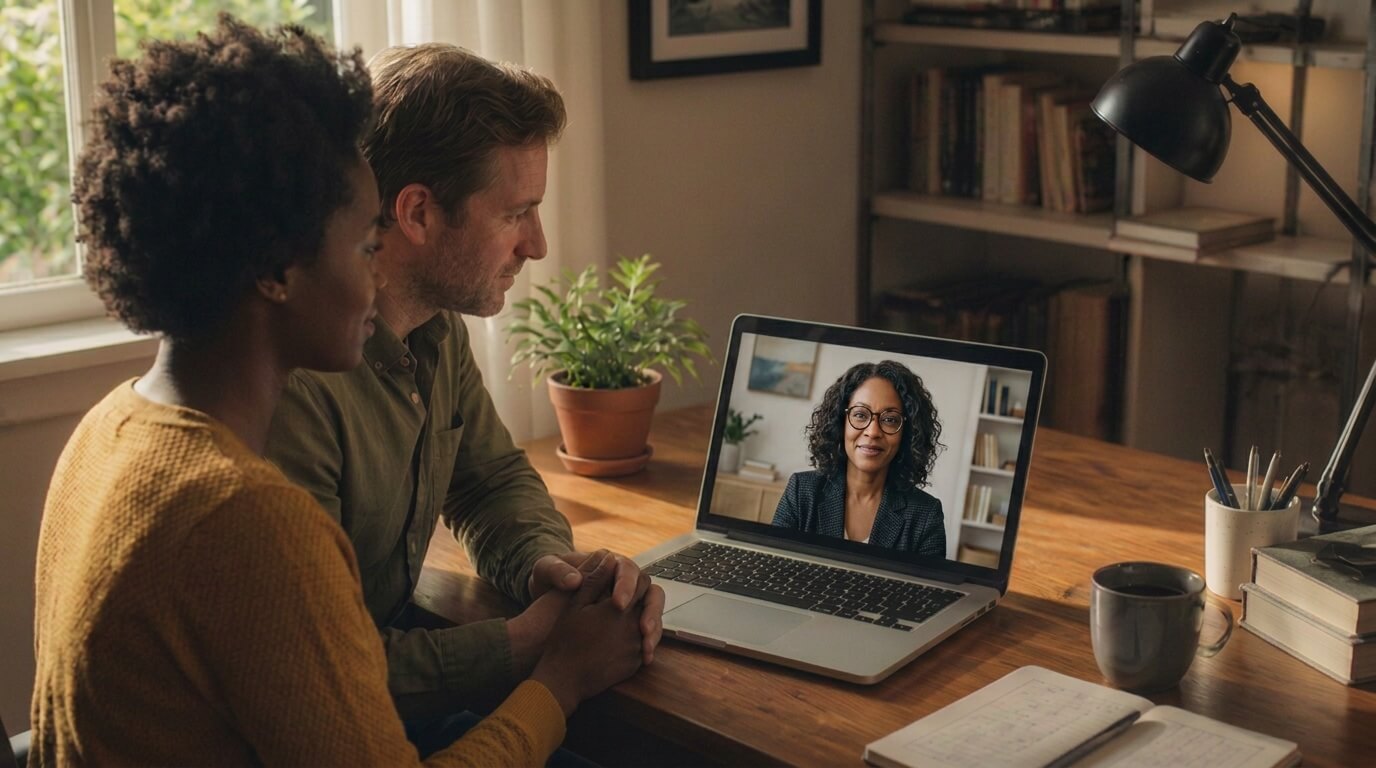 Online couples therapy in NJ — virtual relationship counseling at Maplewood Counseling